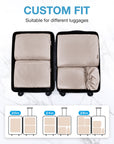 6 PCS Packing Cubes for Suitcases Organizer