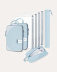 8PCS Compression Packing Cubes Light Blue