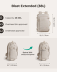 Blast 28L-38L Carry On Travel Backpack