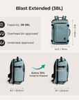 Blast 28L-38L Carry On Travel Backpack