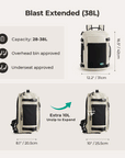 Blast 28L-38L Extended Mesh Carry On Travel Backpack