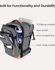 Falco 40L Expandable Airline Approved Carry On Travel Backpack