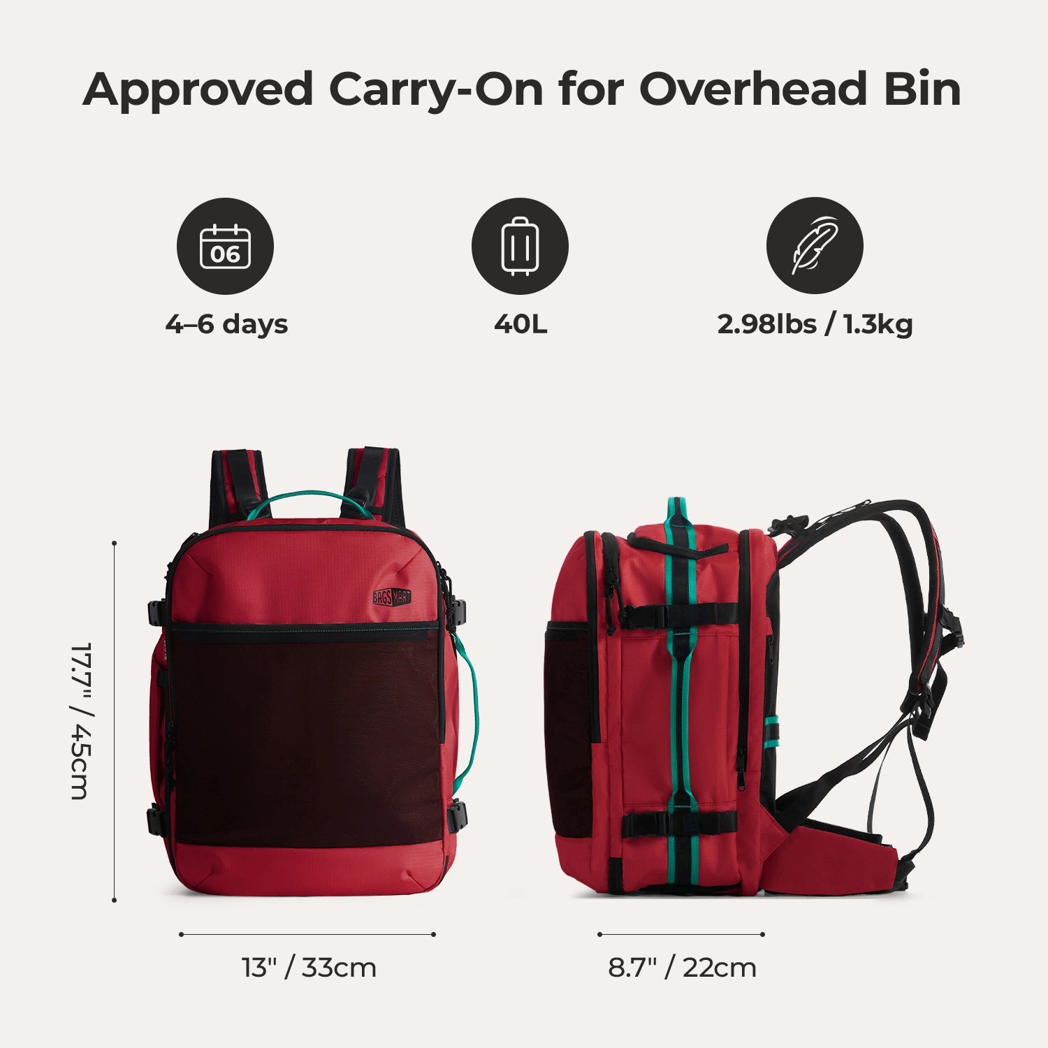 Blast Pro 40L Travel Backpack