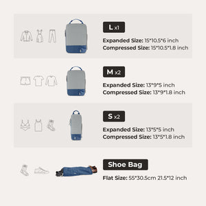 Bagsmart Compression Packing Cubes