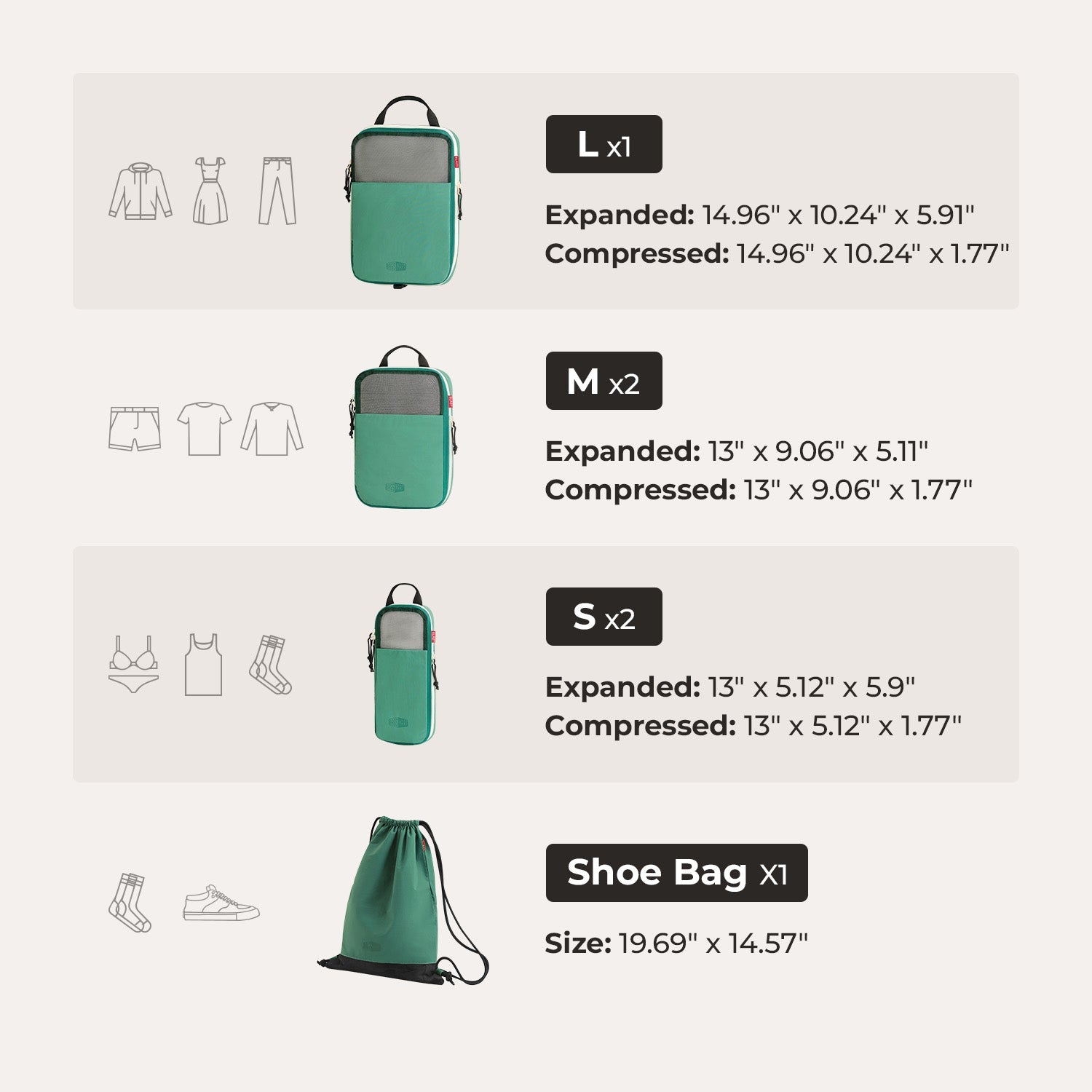 Blast Travel Packing Cubes