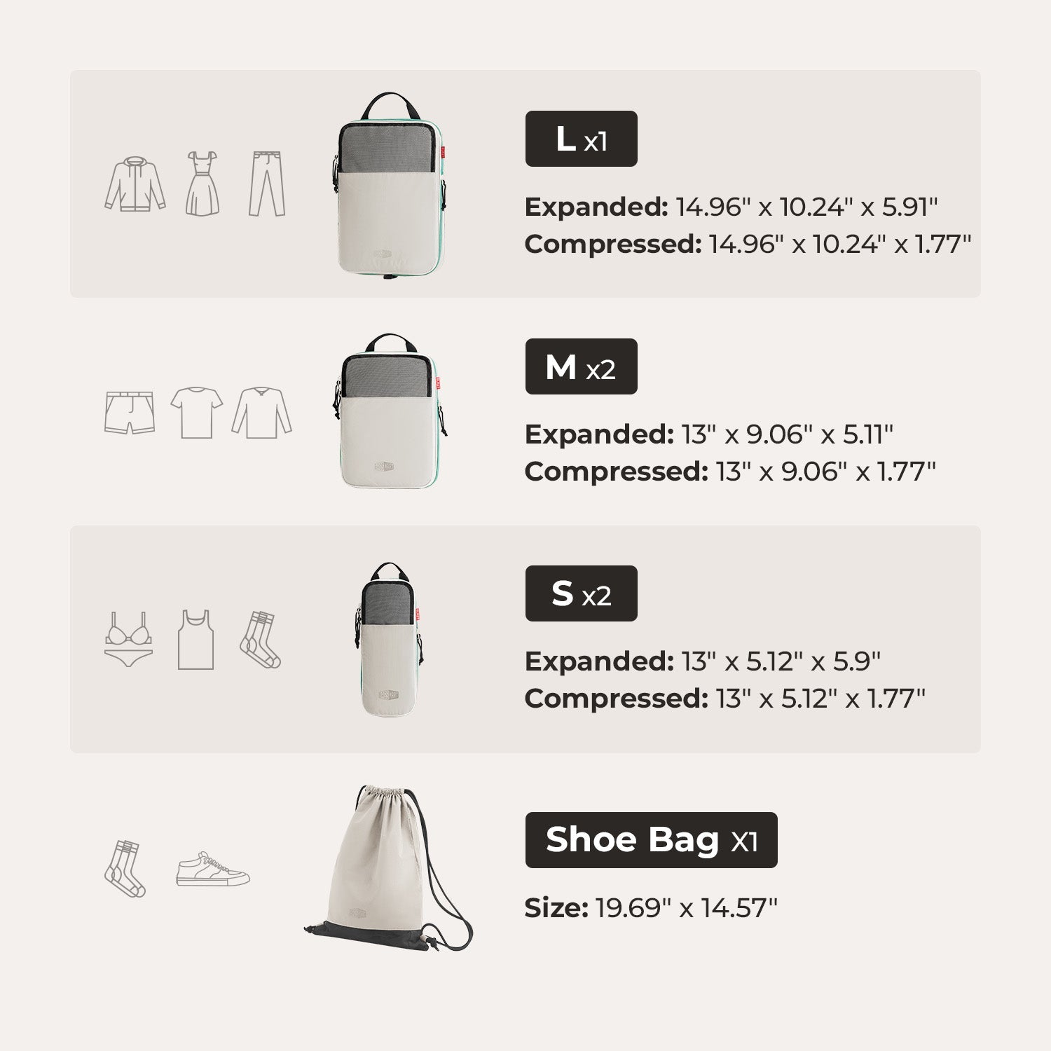 Blast Travel Packing Cubes
