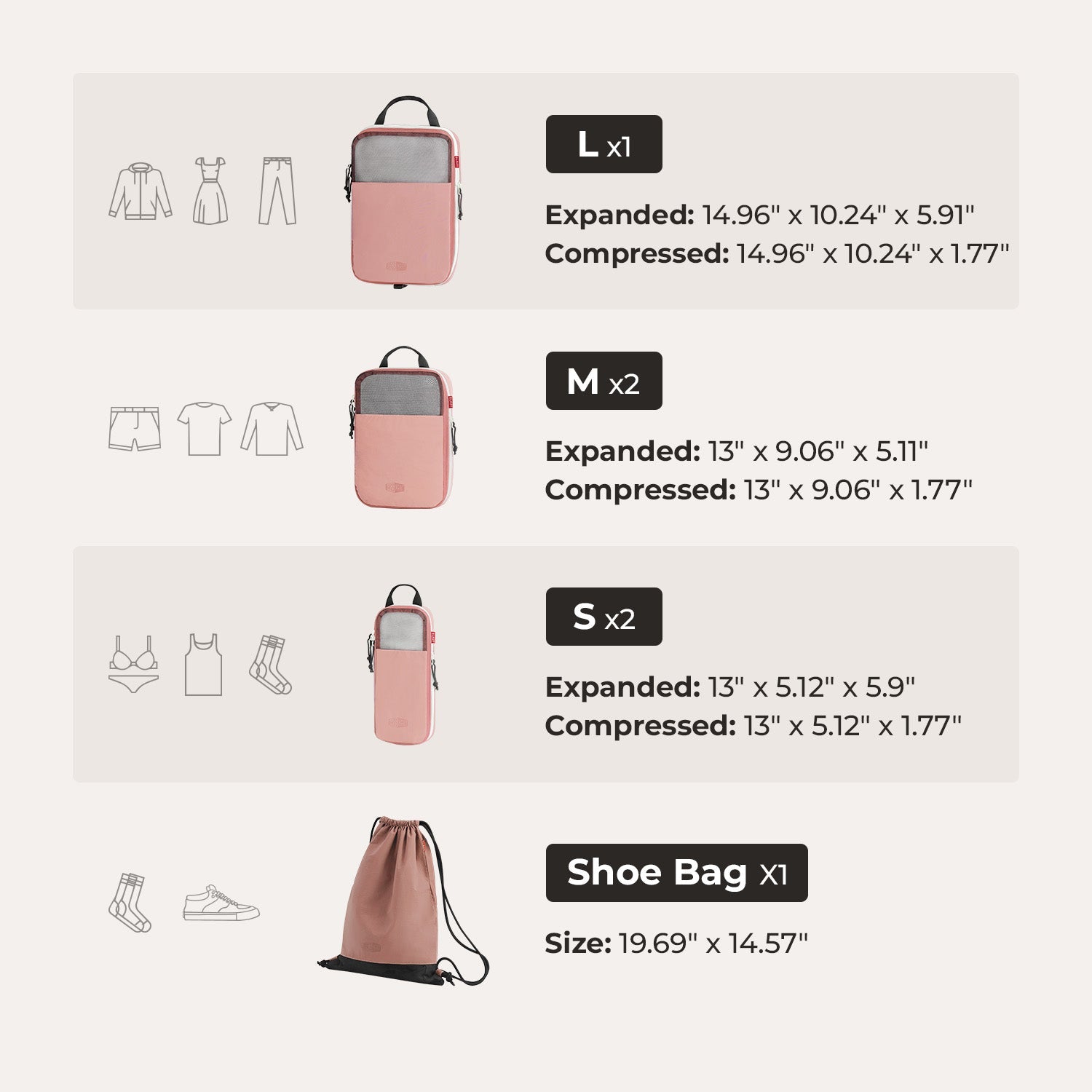 Blast Travel Packing Cubes