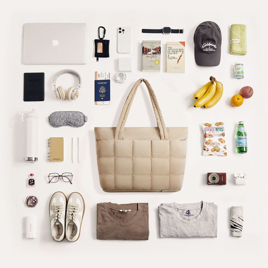 Bubble 22L-28L Expandable Puffer Travel Tote Bag