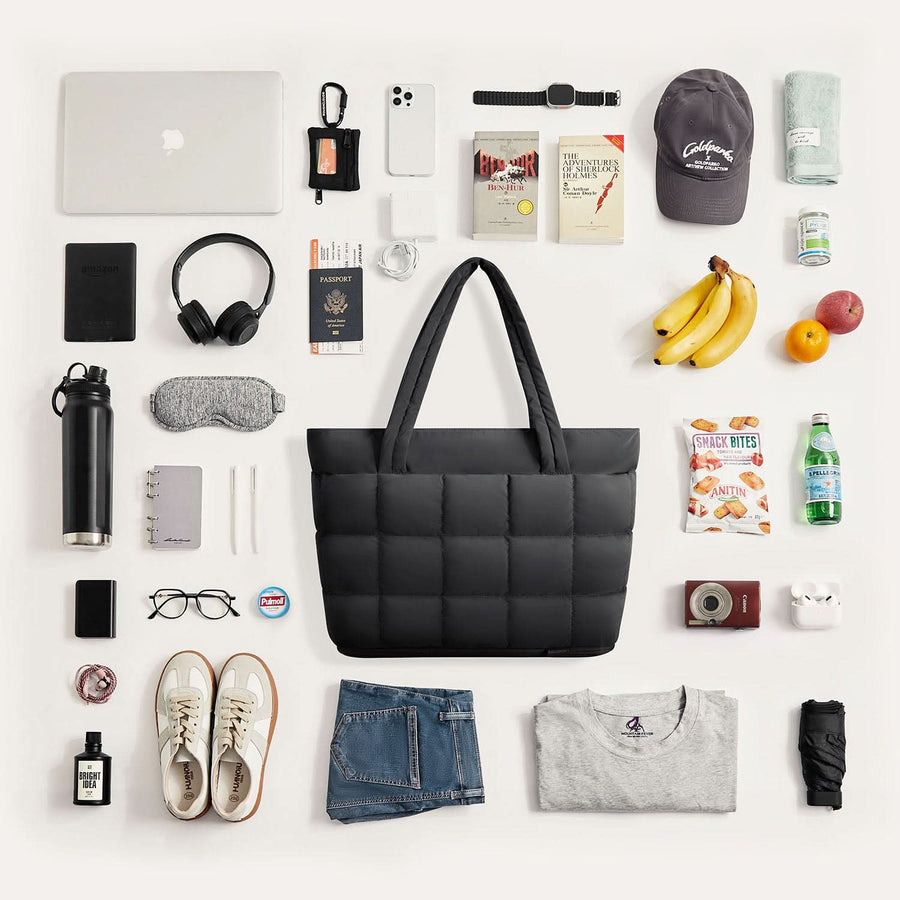 Bubble 22L-28L Expandable Puffer Travel Tote Bag