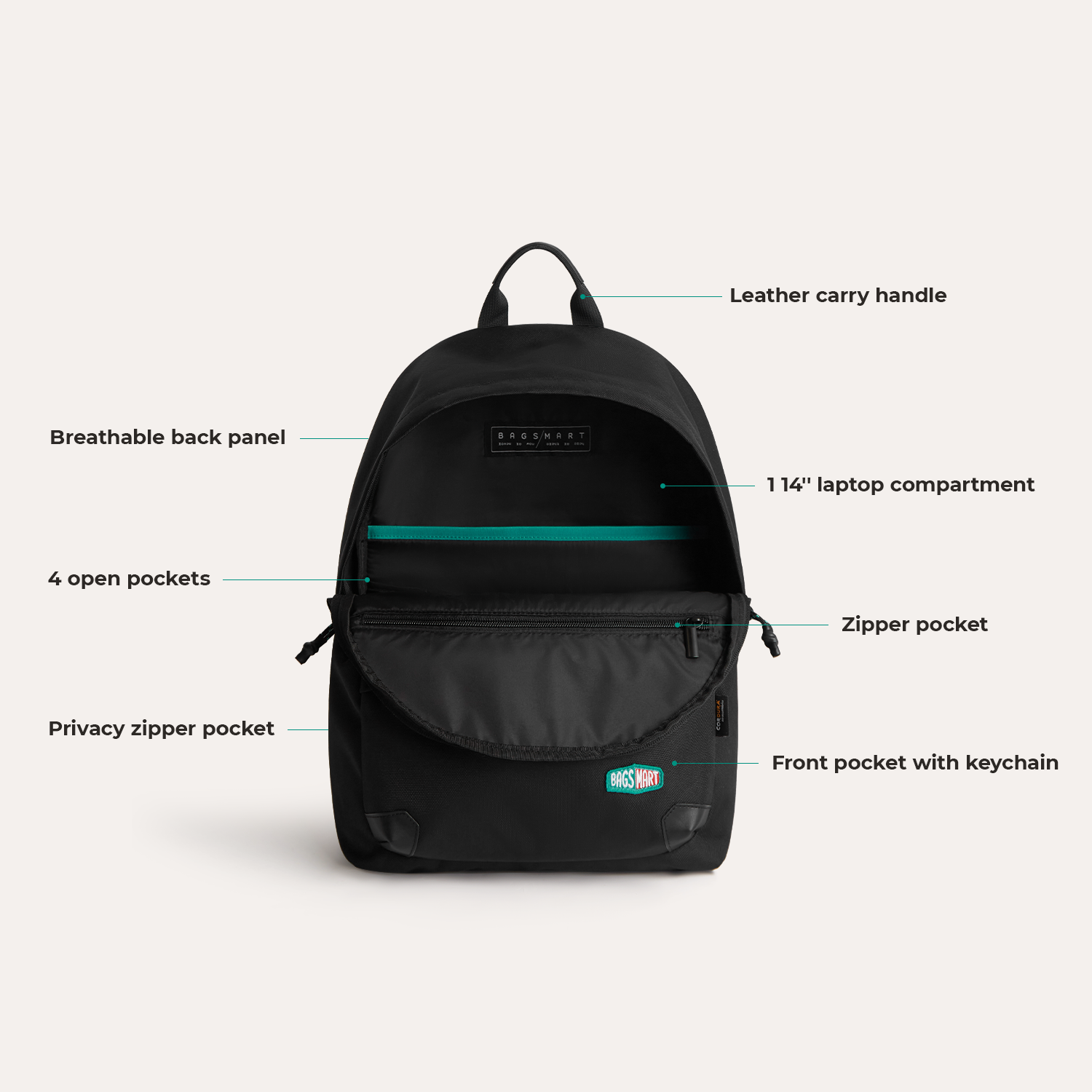 Ocean CORDURA® Campus Backpack with Laptop Sleeve