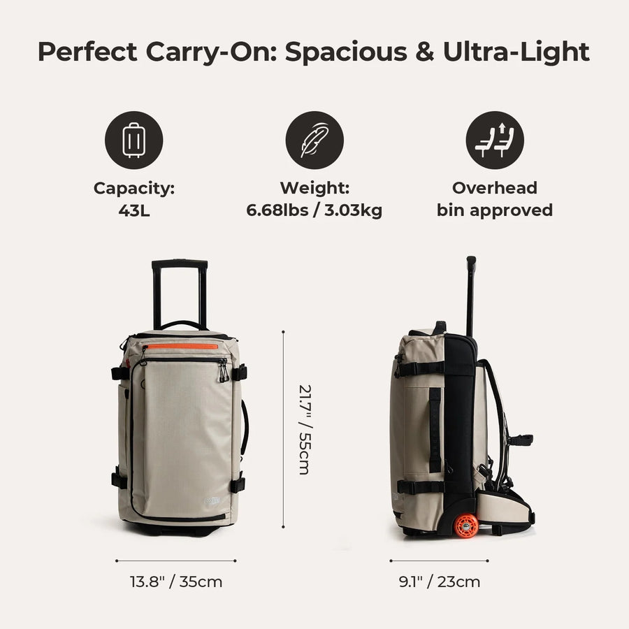 Blast Pro 43L Roller Backpack BAGSMART