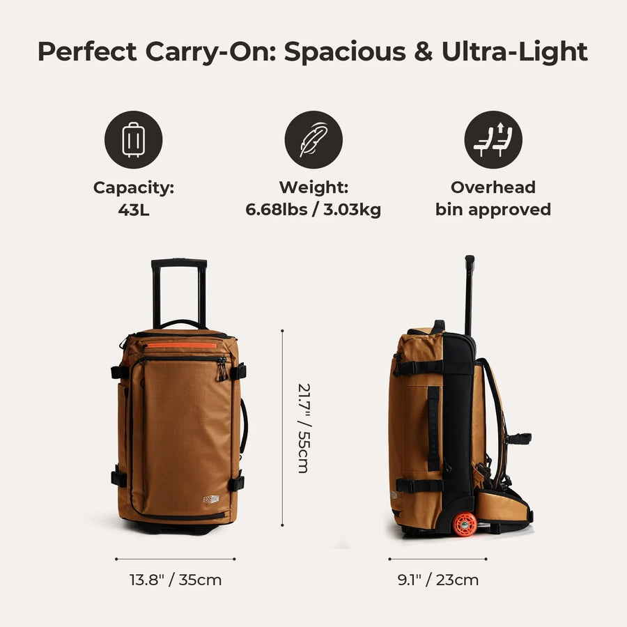 Blast Pro 43L Roller Backpack BAGSMART