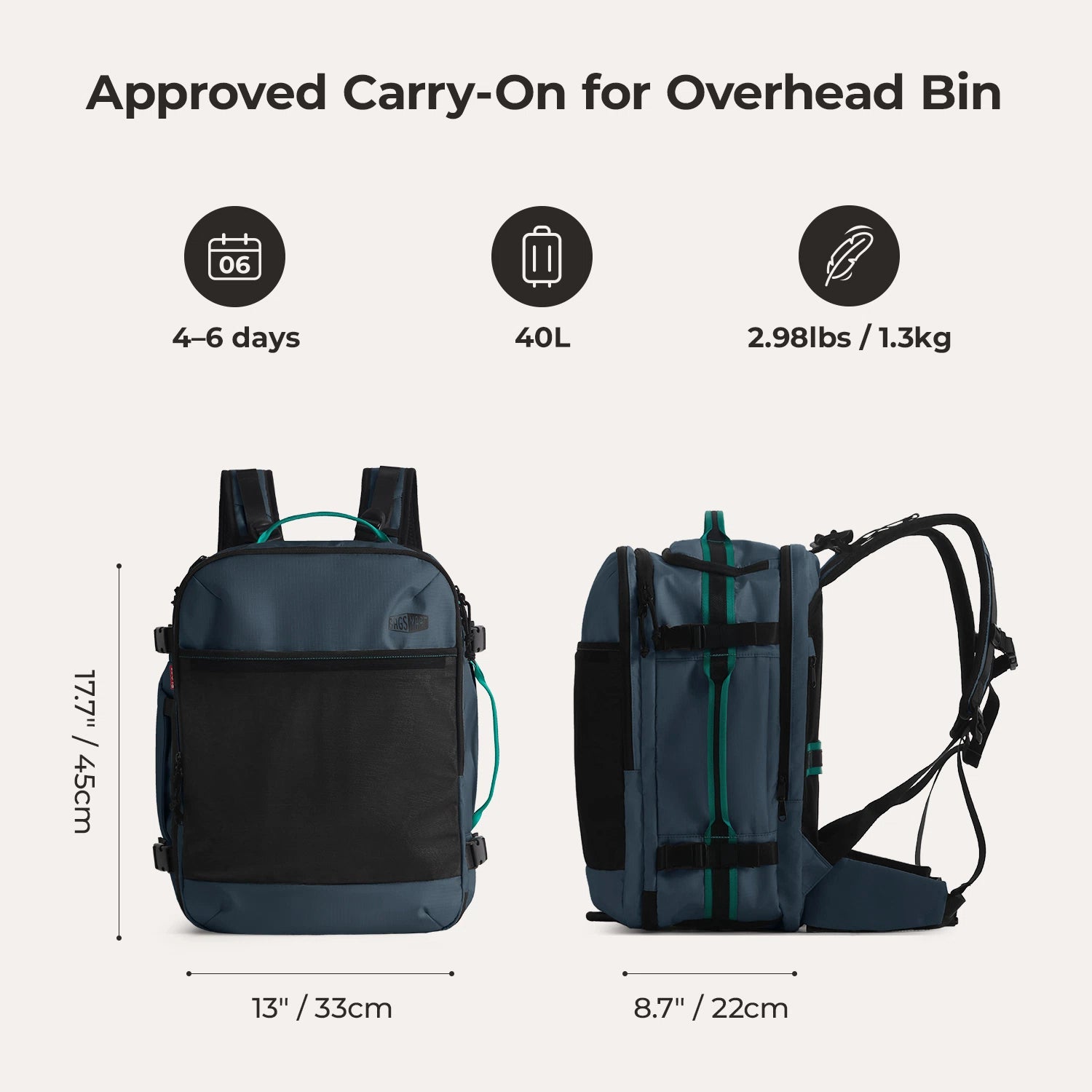 Blast Pro 40L Travel Backpack