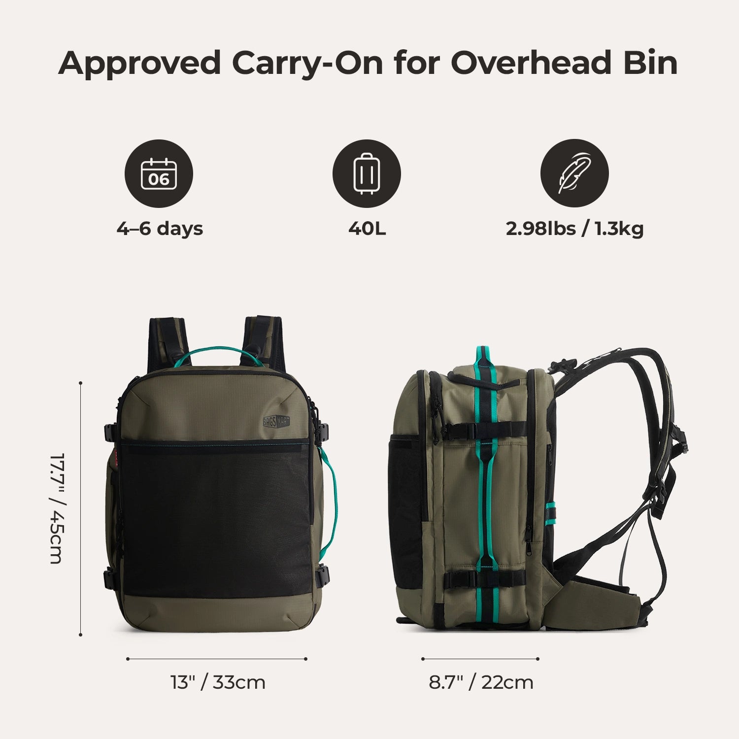 Blast Pro 40L Travel Backpack