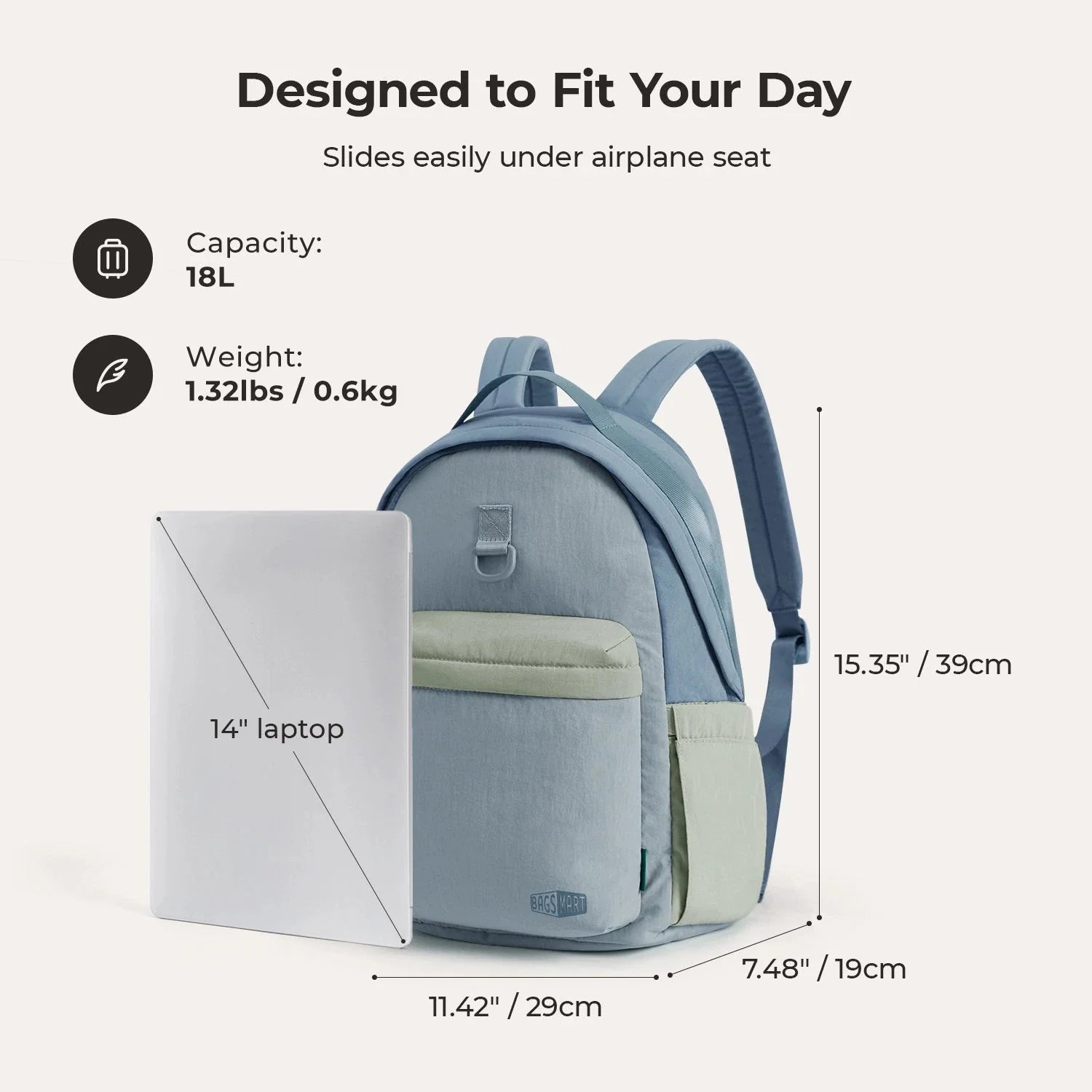 Crush 18L Backpack BAGSMART