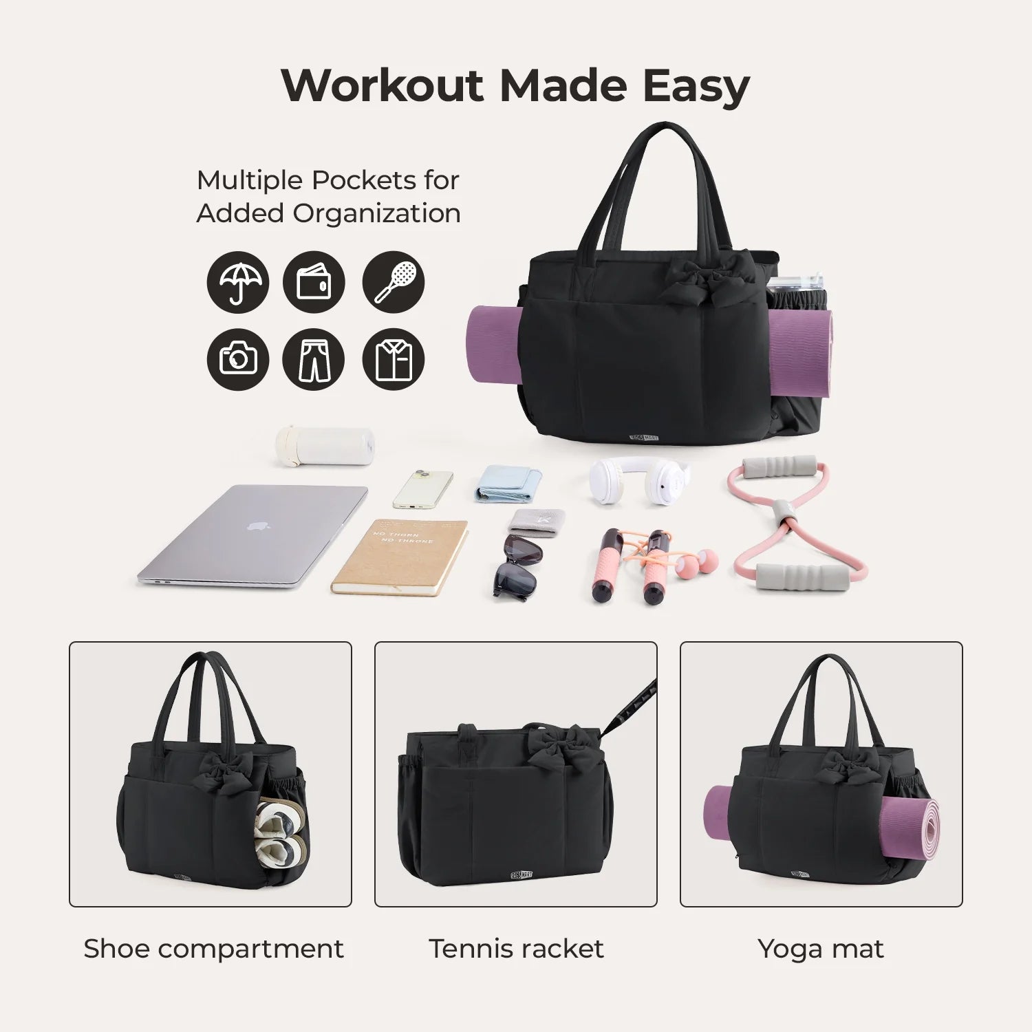 Crush_26L_Tote_Workout_Made_Easy_with_multiple_pockets_and_shoe_compartment_Black