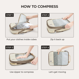 Bagsmart Compression Packing Cubes