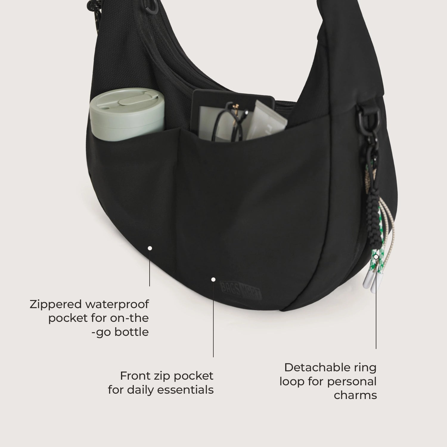 REIKI Large Hobo Bag