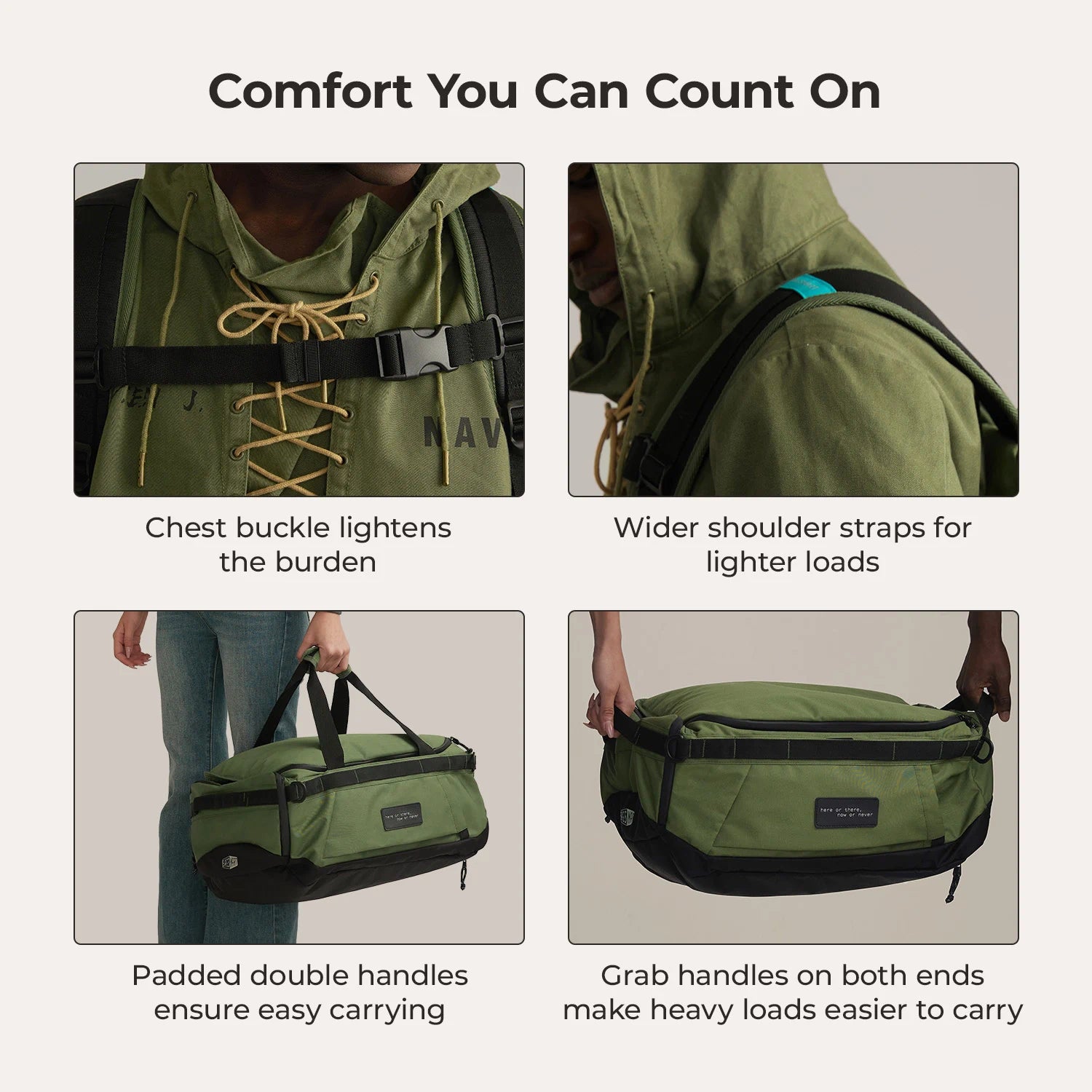 Paz 43L Duffle Backpack