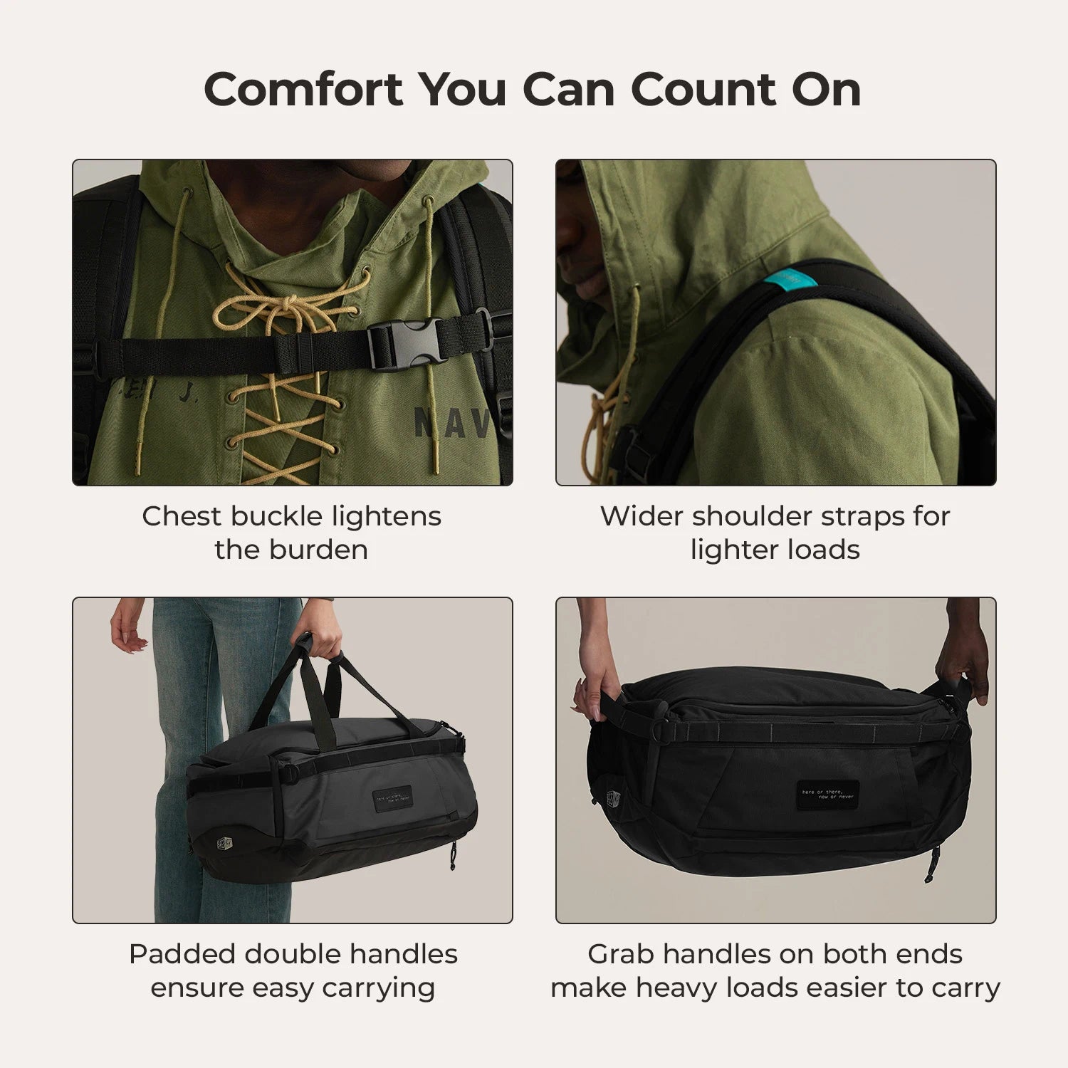Paz 43L Duffle Backpack