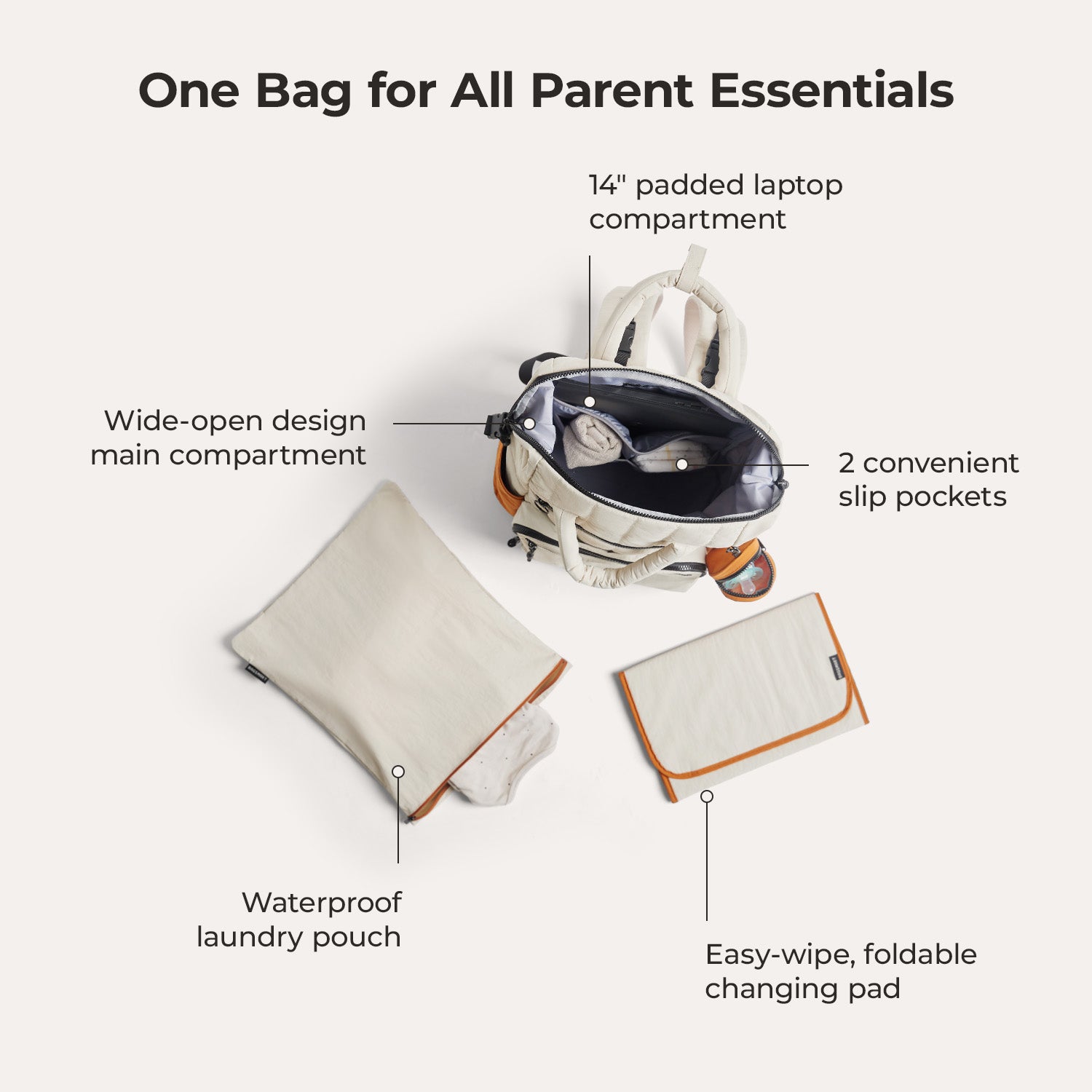 Paz 25L Diaper Backpack