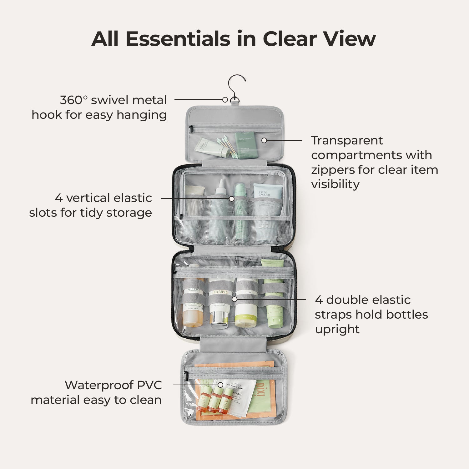 Paz Hanging Toiletry Bag