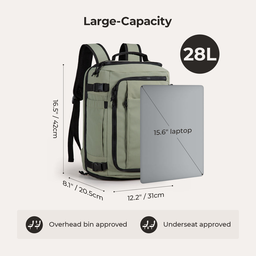 Blast Quick Access 28L-38L Carry On Travel Backpack