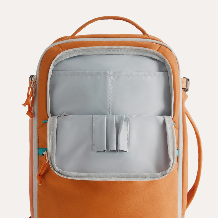 best ladies backpack for travelling rust