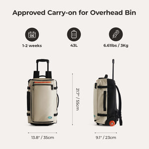 Blast 43L Roller Backpack