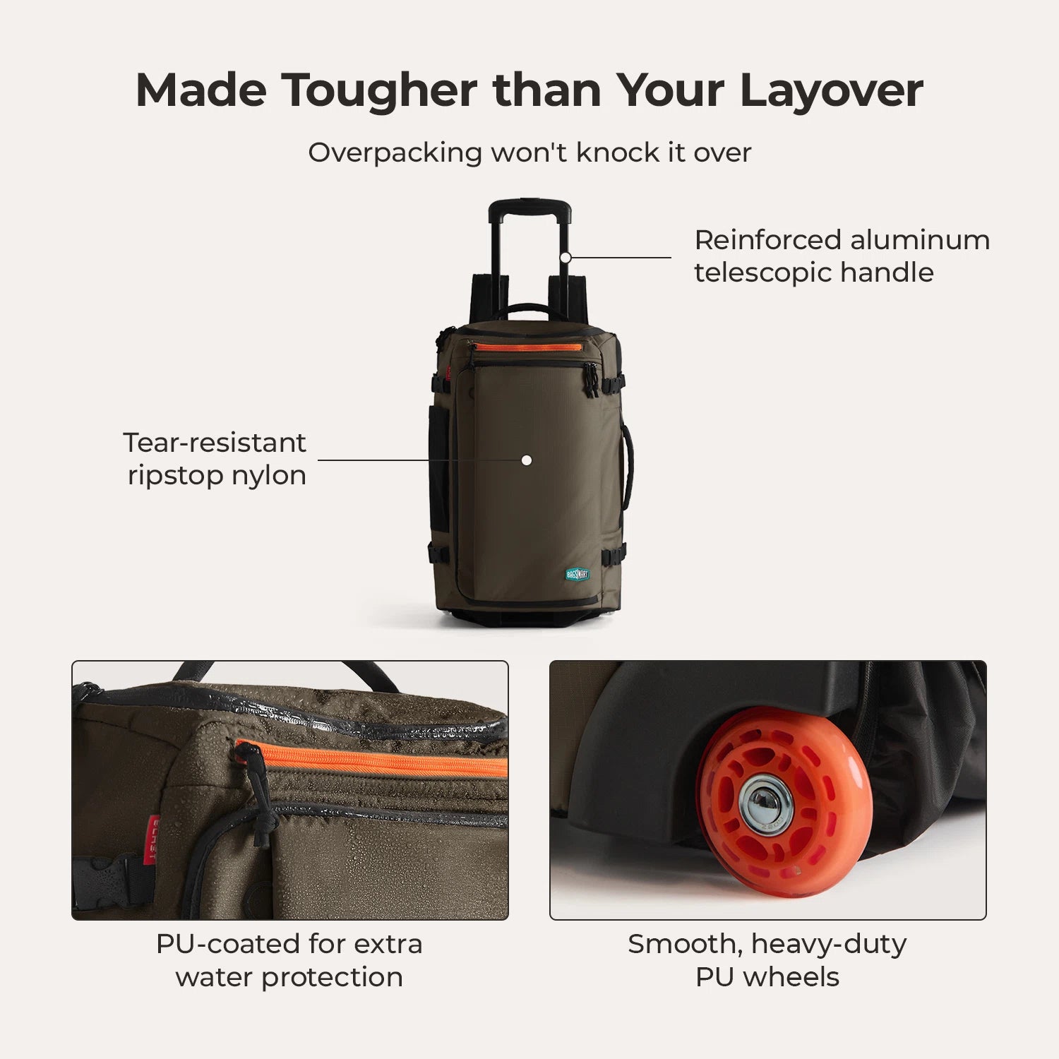 Blast 43L Roller Backpack