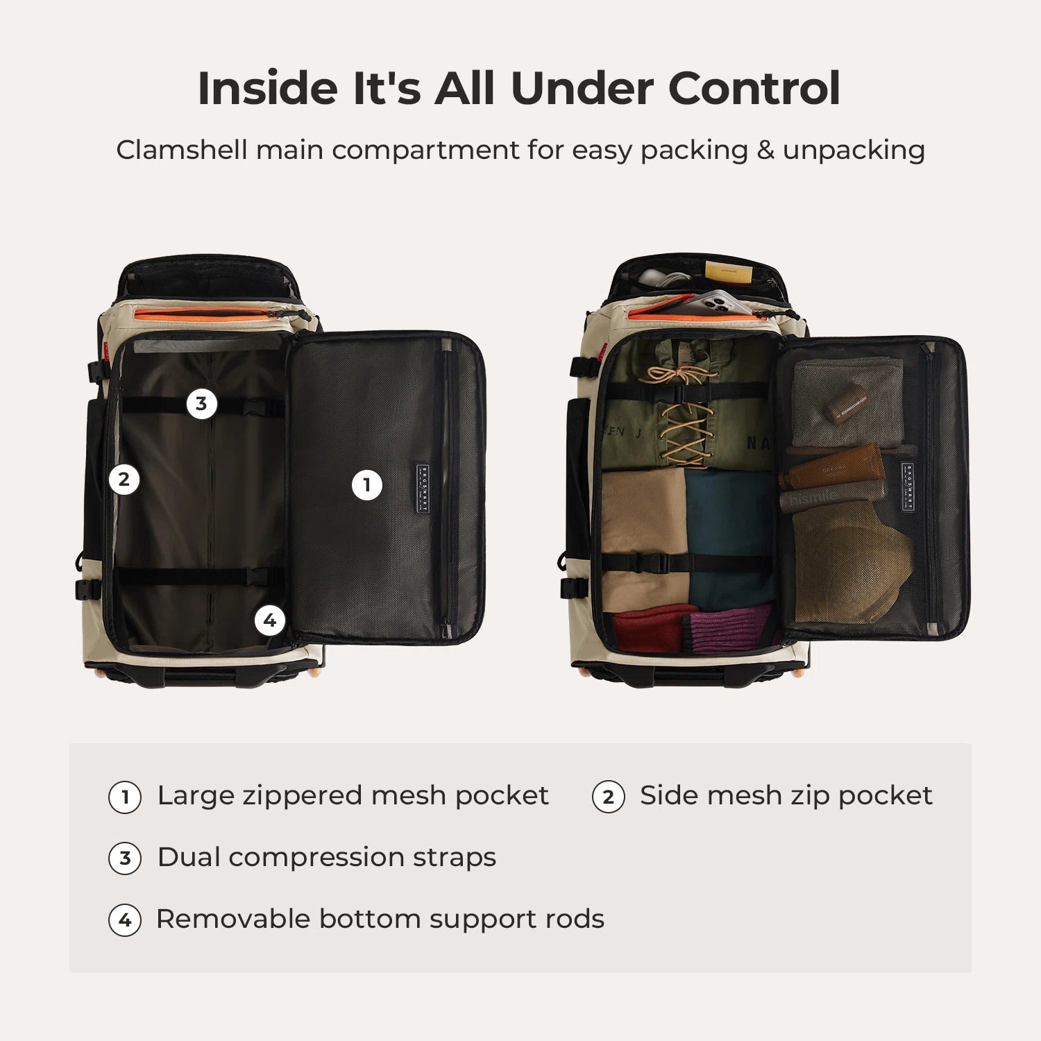 Blast 43L Roller Backpack