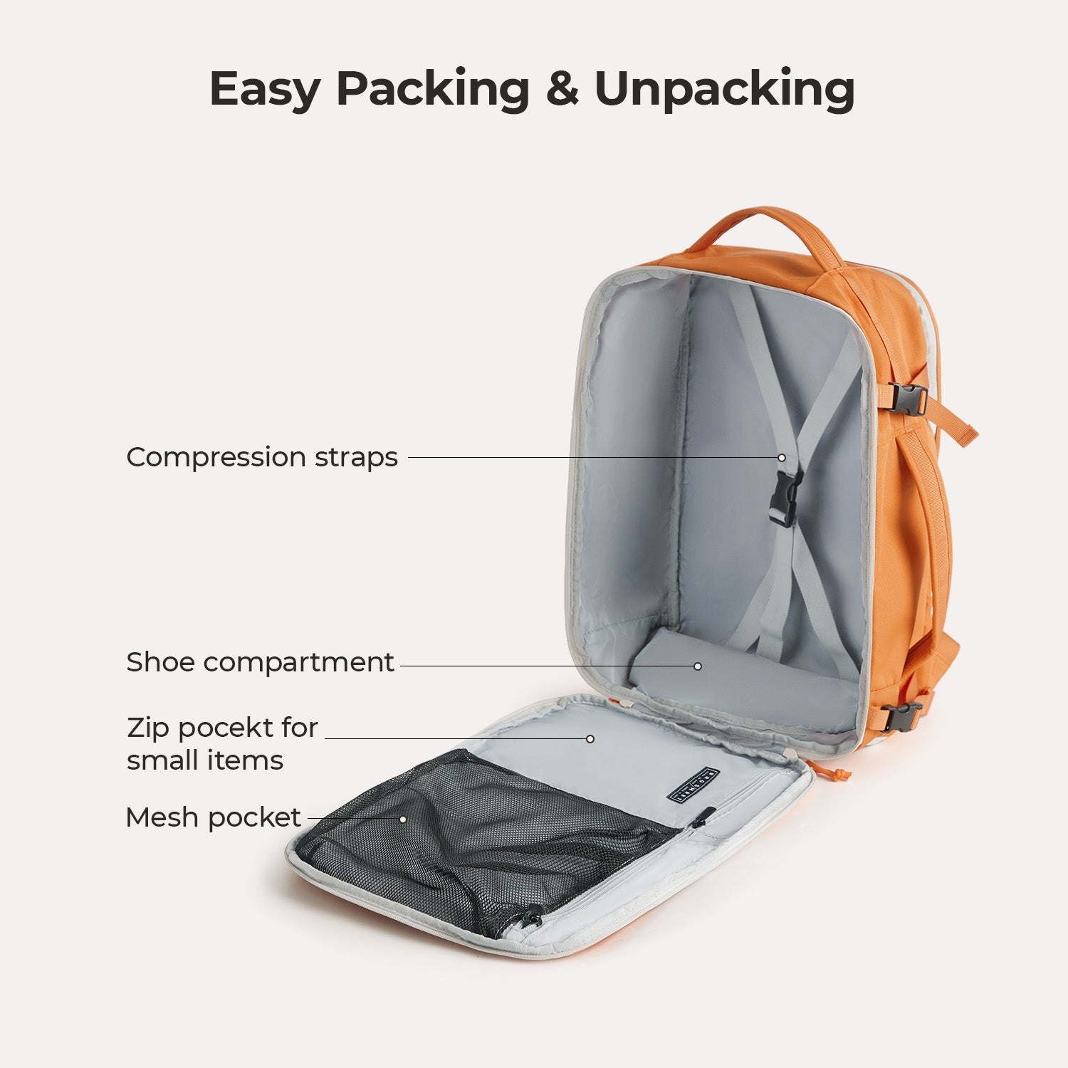 waterproof 15.6 laptop backpack rust